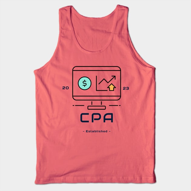 Certified Public Accountant Recognition Tank Top by CheckOurVibe